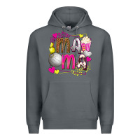 Rock mama volleyball with popcorn Premium Hoodie - texasbilliewilder