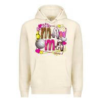 Sandshell mama volleyball with popcorn Premium Hoodie - texasbilliewilder