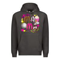 Smoke mama volleyball with popcorn Premium Hoodie - texasbilliewilder
