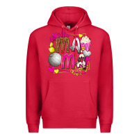 Cardinal mama volleyball with popcorn Premium Hoodie - texasbilliewilder