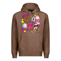 Chestnut mama volleyball with popcorn Premium Hoodie - texasbilliewilder