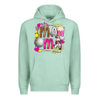 Seafoam mama volleyball with popcorn Premium Hoodie - texasbilliewilder