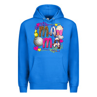 True Royal mama volleyball with popcorn Premium Hoodie - texasbilliewilder