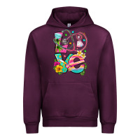 Mauve Wine love summer nurse Urban Hoodie - texasbilliewilder