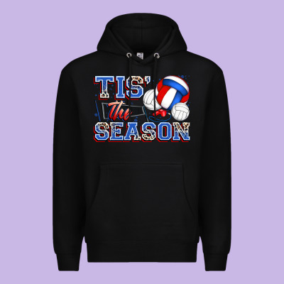 Tis' The Season Volleyball Premium Hoodie Designed By Zillion Design Studio