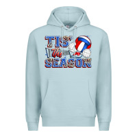 Blue Mist tis' the season volleyball Premium Hoodie - Zillion Design Studio