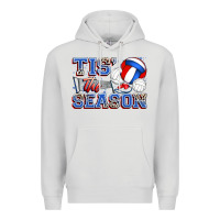 Dove Grey tis' the season volleyball Premium Hoodie - Zillion Design Studio