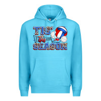 Ocean Blue tis' the season volleyball Premium Hoodie - Zillion Design Studio