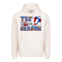 Pale Pink tis' the season volleyball Premium Hoodie - Zillion Design Studio