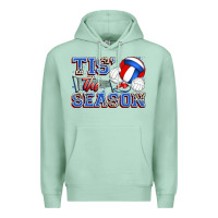Seafoam tis' the season volleyball Premium Hoodie - Zillion Design Studio