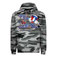 Slate Camo tis' the season volleyball Premium Hoodie - Zillion Design Studio