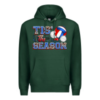 Sports Green tis' the season volleyball Premium Hoodie - Zillion Design Studio