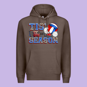 Tis' The Season Volleyball Premium Hoodie Designed By Zillion Design Studio