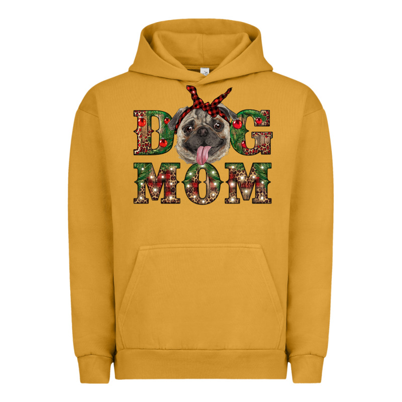 Christmas Pug Mom Urban Hoodie by RanaPortraitStore | Teevron