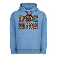 Pigment Pebble Blue christmas pug mom Urban Hoodie - RanaPortraitStore