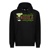 Black mamacita needs a margarita mothers day Premium Hoodie - texasbilliewilder
