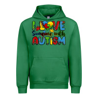 Emerald i love someone with autism Urban Hoodie - Zillion Design Studio