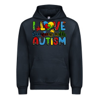Navy i love someone with autism Urban Hoodie - Zillion Design Studio
