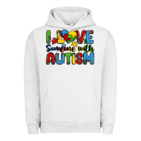 Pigment Lunar Rock i love someone with autism Urban Hoodie - Zillion Design Studio