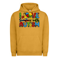 Pigment Peanut Butter i love someone with autism Urban Hoodie - Zillion Design Studio