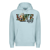 Blue Mist love came down holy family Premium Hoodie - RanaPortraitStore
