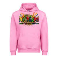 Fuchsia Pink autism accept understand love Urban Hoodie - Zillion Design Studio