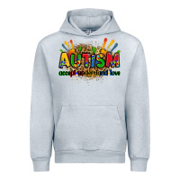 Heather Grey autism accept understand love Urban Hoodie - Zillion Design Studio