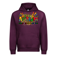 Mauve Wine autism accept understand love Urban Hoodie - Zillion Design Studio