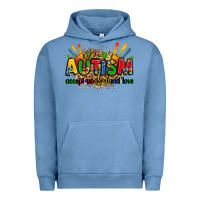 Pigment Pebble Blue autism accept understand love Urban Hoodie - Zillion Design Studio