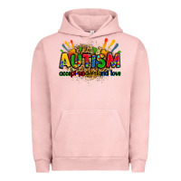Pigment Salmon autism accept understand love Urban Hoodie - Zillion Design Studio