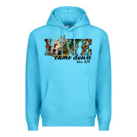 Ocean Blue love came down holy family Premium Hoodie - RanaPortraitStore