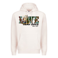 Pale Pink love came down holy family Premium Hoodie - RanaPortraitStore