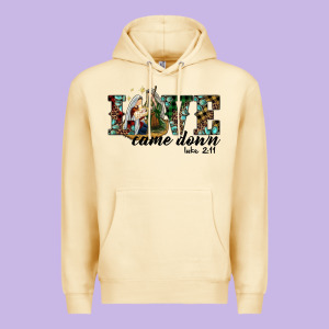 Love Came Down Holy Family Premium Hoodie Designed By Ranaportraitstore