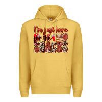 Antique Gold i'm just here for the snacks american football Premium Hoodie - Zillion Design Studio