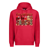 Cardinal i'm just here for the snacks american football Premium Hoodie - Zillion Design Studio