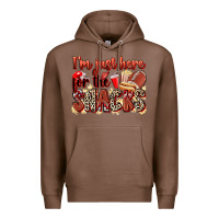 Chestnut i'm just here for the snacks american football Premium Hoodie - Zillion Design Studio