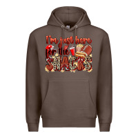 Coffee i'm just here for the snacks american football Premium Hoodie - Zillion Design Studio