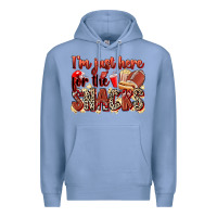 Colony Blue i'm just here for the snacks american football Premium Hoodie - Zillion Design Studio
