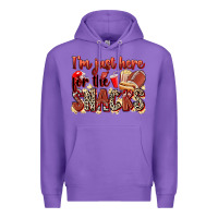 Purple i'm just here for the snacks american football Premium Hoodie - Zillion Design Studio