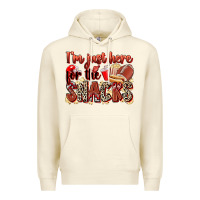 Sandshell i'm just here for the snacks american football Premium Hoodie - Zillion Design Studio