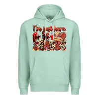 Seafoam i'm just here for the snacks american football Premium Hoodie - Zillion Design Studio