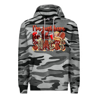 Slate Camo i'm just here for the snacks american football Premium Hoodie - Zillion Design Studio