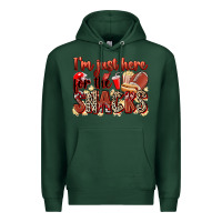 Sports Green i'm just here for the snacks american football Premium Hoodie - Zillion Design Studio