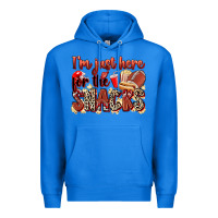 True Royal i'm just here for the snacks american football Premium Hoodie - Zillion Design Studio