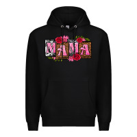 Black mama with license letters mothers day Premium Hoodie - texasbilliewilder
