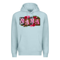 Blue Mist mama with license letters mothers day Premium Hoodie - texasbilliewilder
