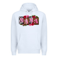 White mama with license letters mothers day Premium Hoodie - texasbilliewilder