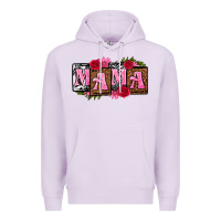 Lilac mama with license letters mothers day Premium Hoodie - texasbilliewilder