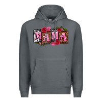 Rock mama with license letters mothers day Premium Hoodie - texasbilliewilder