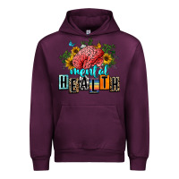Mauve Wine mental health Urban Hoodie - texasbilliewilder